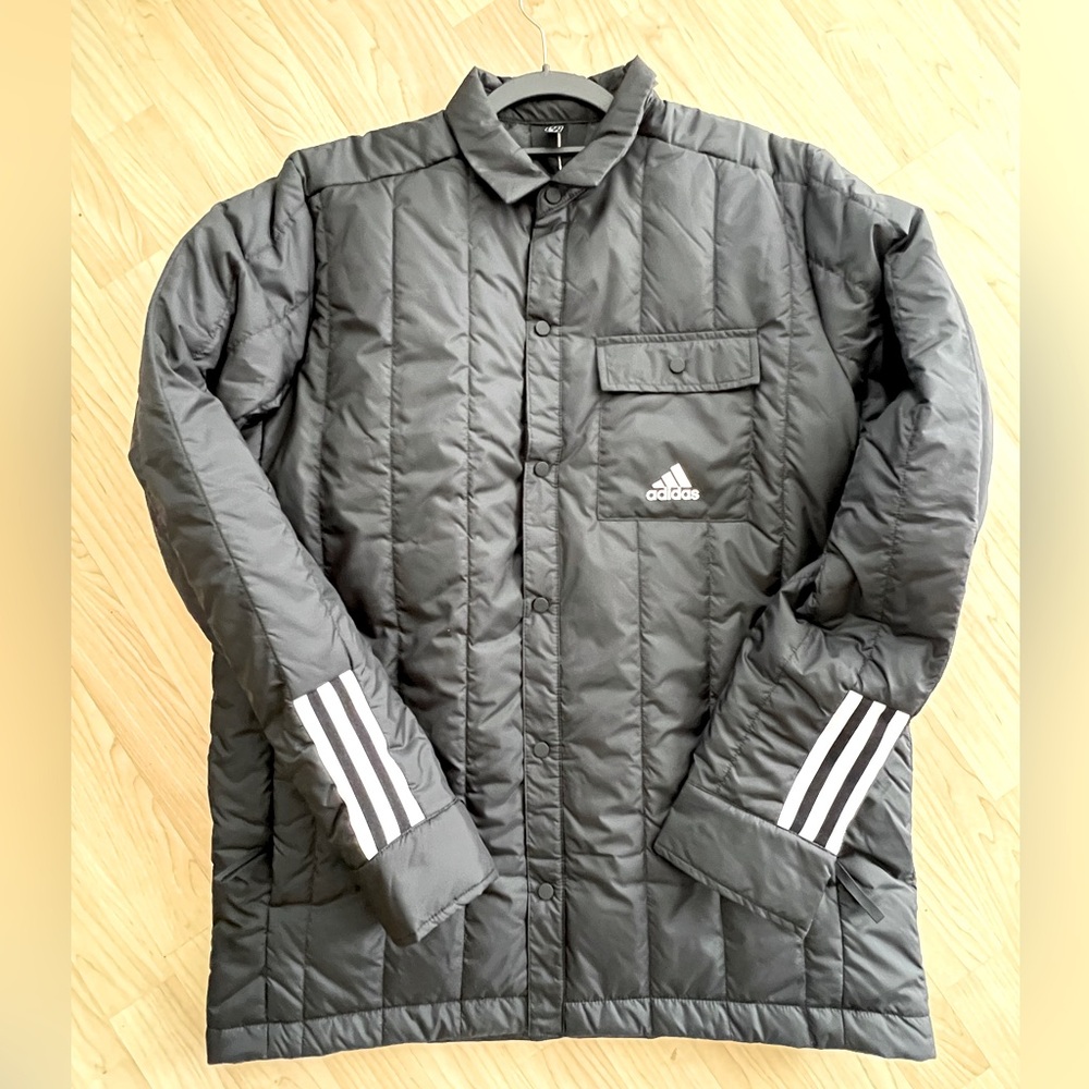 NWT Adidas ITAVIC puffer jacket, black